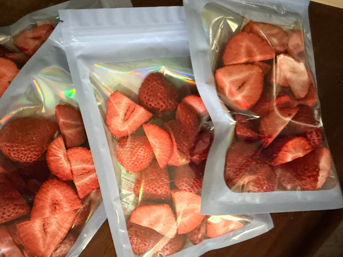 Coastal Freeze 0.5 oz strawberry pouches packed in Jupiter Florida
